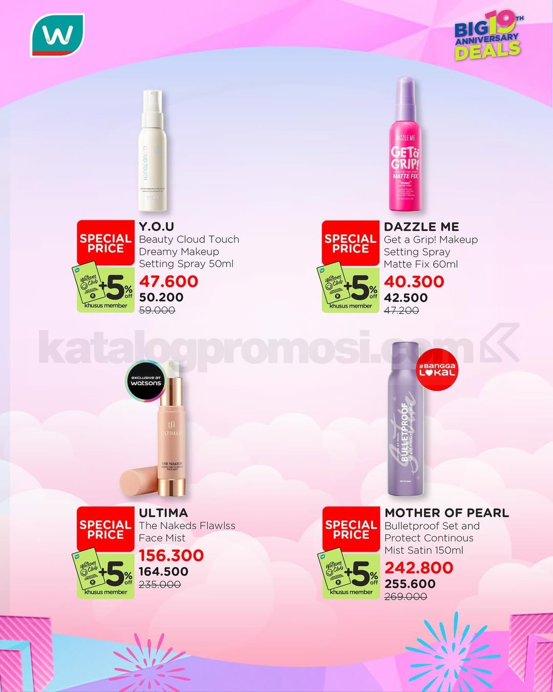 Promo Watsons Makeup On Anti Boncos Diskon hingga 50% + 5%