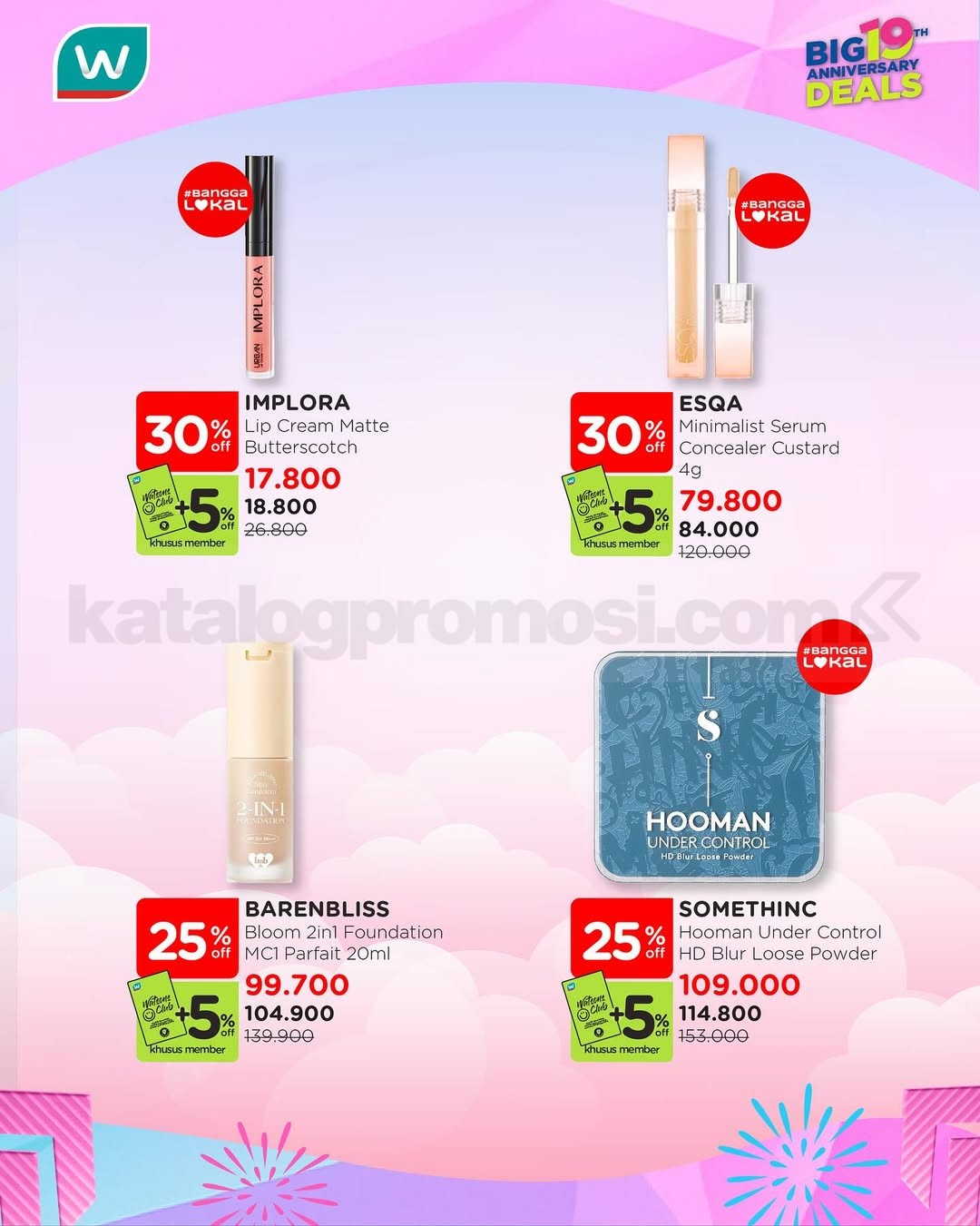 Promo Watsons Makeup On Anti Boncos Diskon hingga 50% + 5%