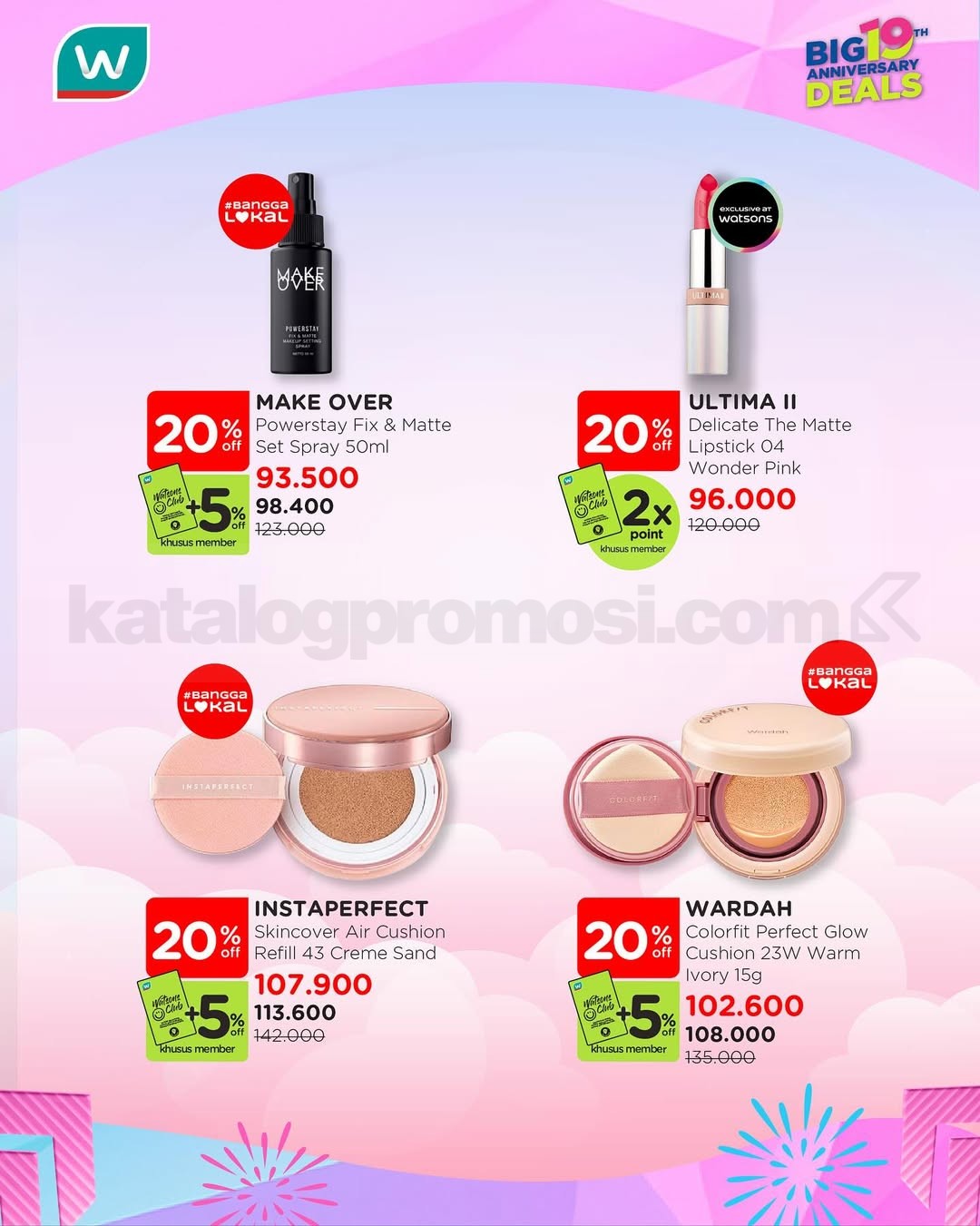 Promo Watsons Makeup On Anti Boncos Diskon hingga 50% + 5%