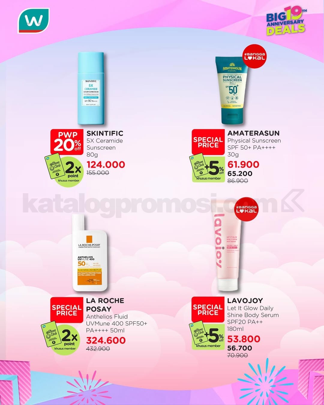 Promo Watsons - Skincare Wajah Auto Glowing Diskon 30% + 5%