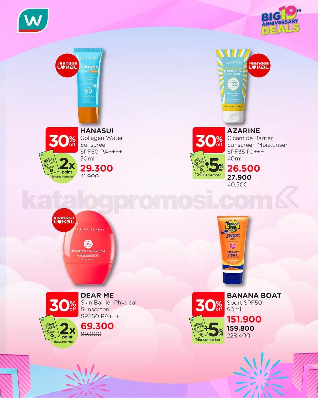 Promo Watsons - Skincare Wajah Auto Glowing Diskon 30% + 5%