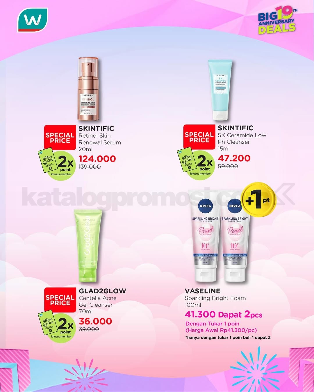 Promo Watsons - Skincare Wajah Auto Glowing Diskon 30% + 5%