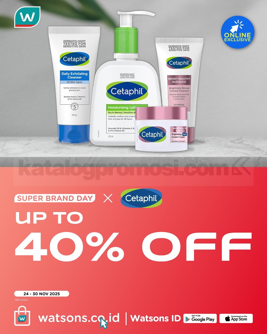 Watsons Super Brand Day Periode 24-30 November 2025 Watsons Super Brand Day Periode 24-30 November 2025