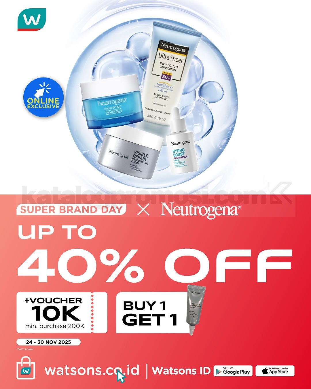 Watsons Super Brand Day Periode 24-30 November 2025 Watsons Super Brand Day Periode 24-30 November 2025