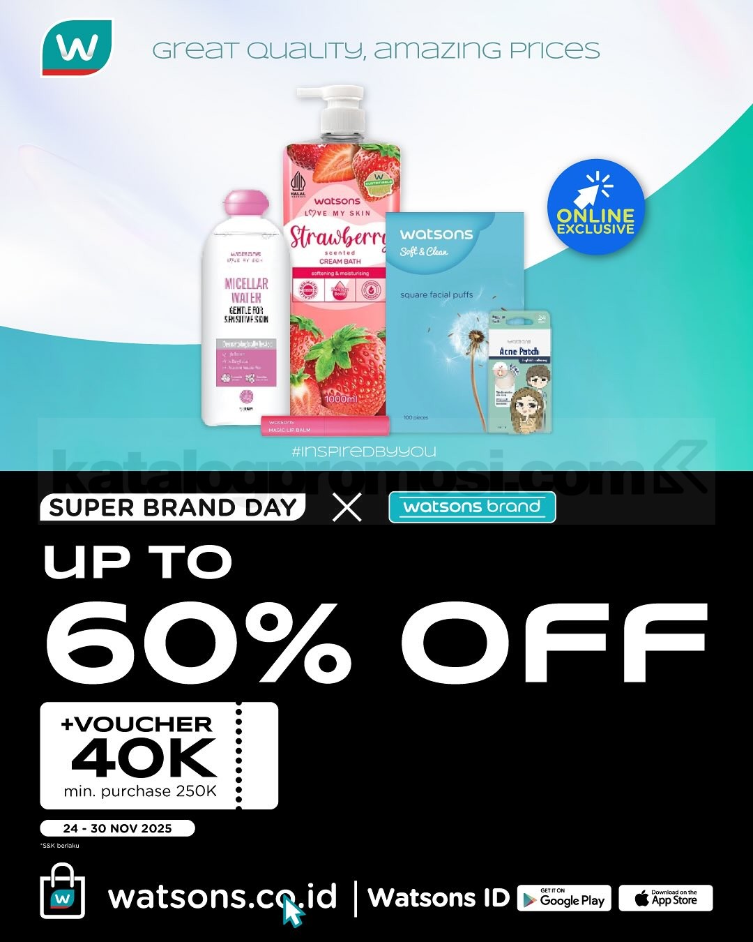 Watsons Super Brand Day Periode 24-30 November 2025 Watsons Super Brand Day Periode 24-30 November 2025