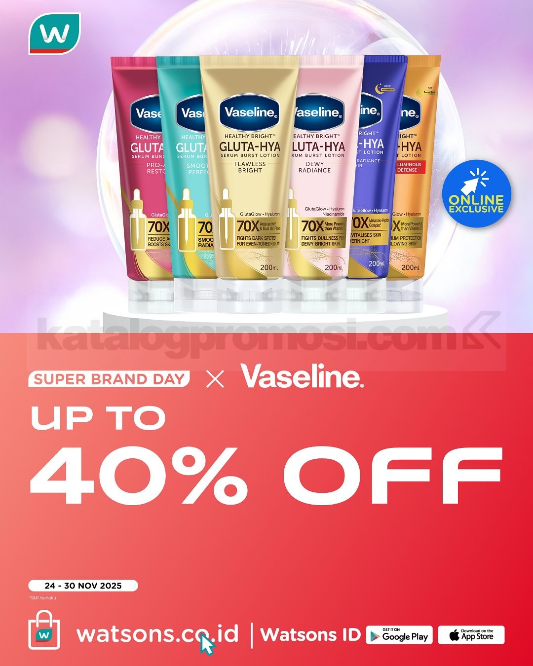 Watsons Super Brand Day Periode 24-30 November 2025 Watsons Super Brand Day Periode 24-30 November 2025