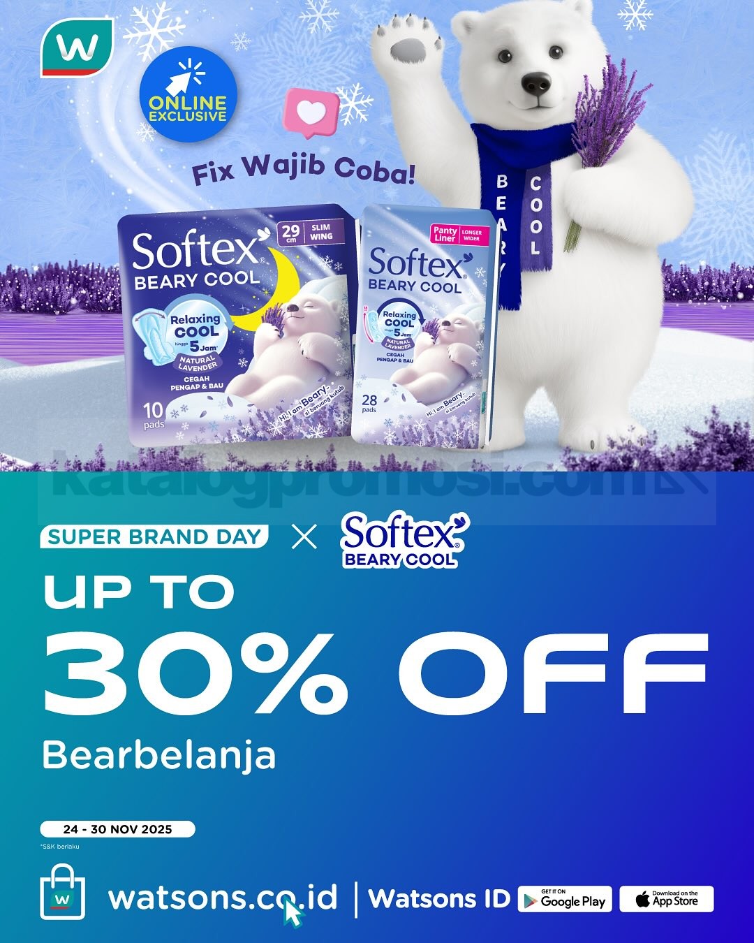 Watsons Super Brand Day Periode 24-30 November 2025 Watsons Super Brand Day Periode 24-30 November 2025