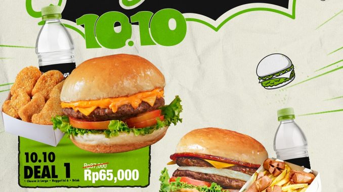Promo Burger Bangor Paket Crazy Deal 10.10 mulai Rp65.000