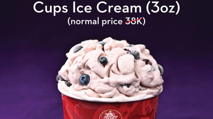 Promo Cold Stone GrabFood Dine Out Deals 1 Cups Ice Cream cuma 28K 1