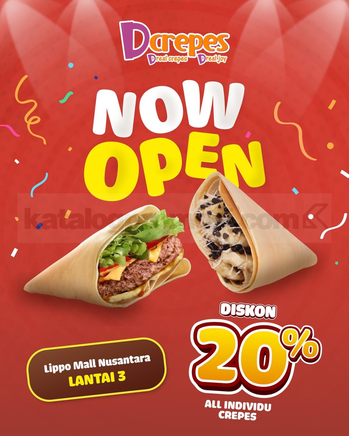 Promo Opening Dcrepes Lippo Mall Nusantara Diskon 20% Promo Opening Dcrepes Lippo Mall Nusantara Diskon 20% 1