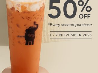 Promo Dum Dum Thai Drinks ITC Cempaka Mas diskon 50% pembelian kedua