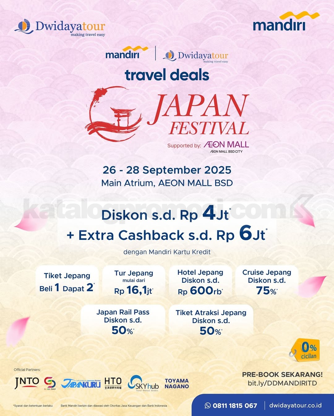 Mandiri Dwidayatour Travel Deals Japan Festival di AEON Mall BSD Mandiri Dwidayatour Travel Deals Japan Festival di AEON Mall BSD 1