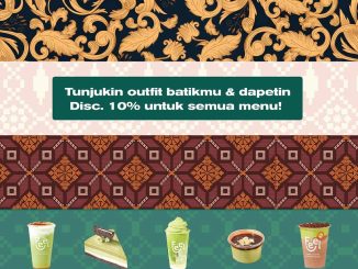 Promo Feel Matcha Hari Batik Nasional Diskon 10% untuk Semua Menu
