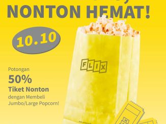 Promo FLIX Cinema 10.10 Diskon 50% Tiket Nonton