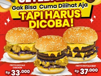 Promo Fritto Chicken Royale Burger Mulai Dari Rp 33.000* 2