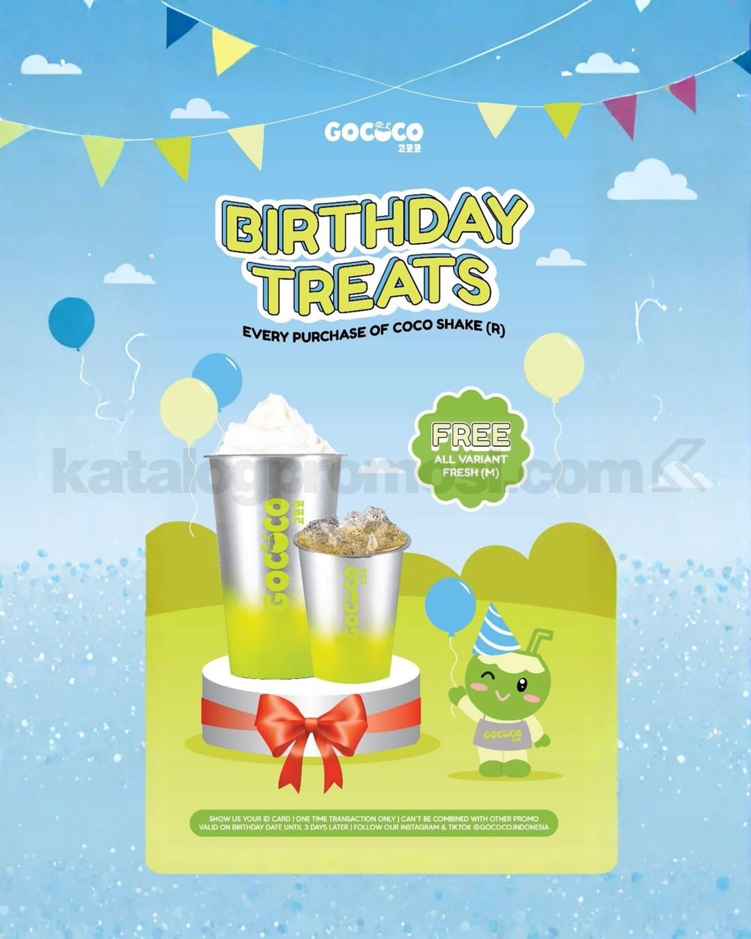 Promo Gococo Birthday Treats Gratis All Variant Fresh* Promo Gococo Birthday Treats Gratis All Variant Fresh*