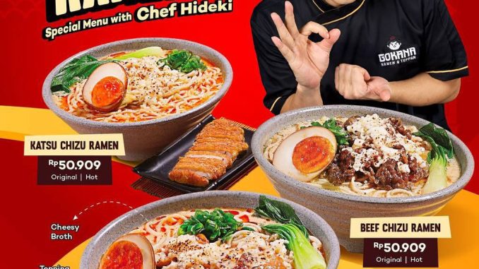 Promo Gokana x Chef Hideki Chizu Ramen mulai Rp 49.091