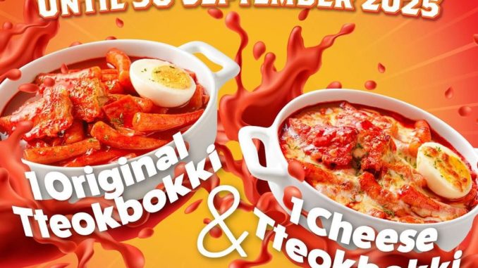 Promo GoPizza Flash Sale 1 Original + 1 Cheese Tteokbokki hanya Rp100.000