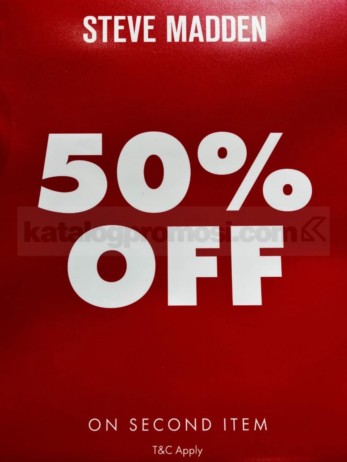 Promo Steve Madden Discount 50% Off On Second Item* Promo Steve Madden Discount 50% Off On Second Item* 1