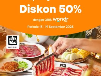 Promo Re-Opening Gyu-Kaku Sunter Mall Diskon 50% pakai QRIS Wondr by BNI