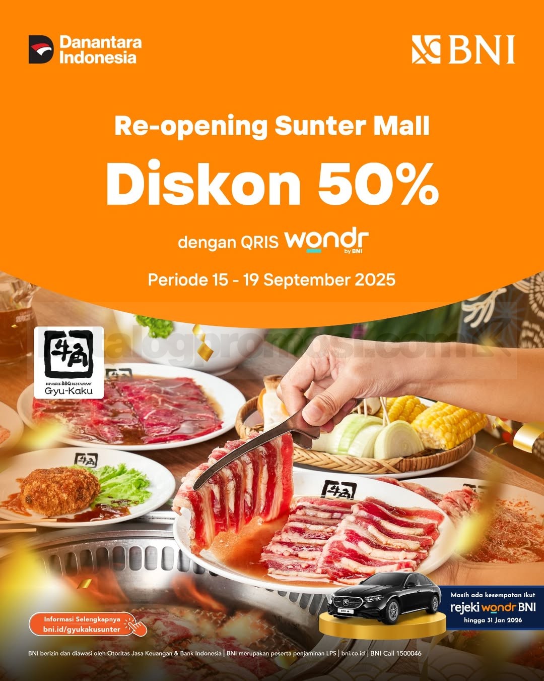 Promo Re-Opening Gyu-Kaku Sunter Mall Diskon 50% pakai QRIS Wondr by BNI Promo Re-Opening Gyu-Kaku Sunter Mall Diskon 50% pakai QRIS Wondr by BNI