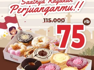 Promo Mister Donut Hari Pahlawa Nikmati 1 Lusin Donut Hanya Rp.75.000
