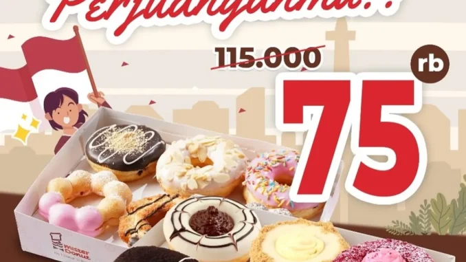 Promo Mister Donut Hari Pahlawa Nikmati 1 Lusin Donut Hanya Rp.75.000