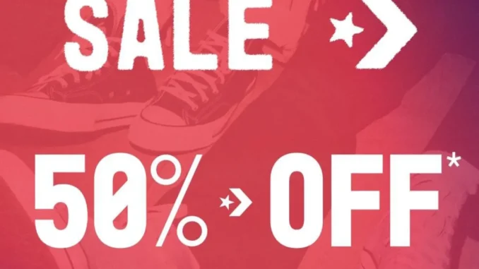 Promo Converse Get 50% Off For Second Items* 1