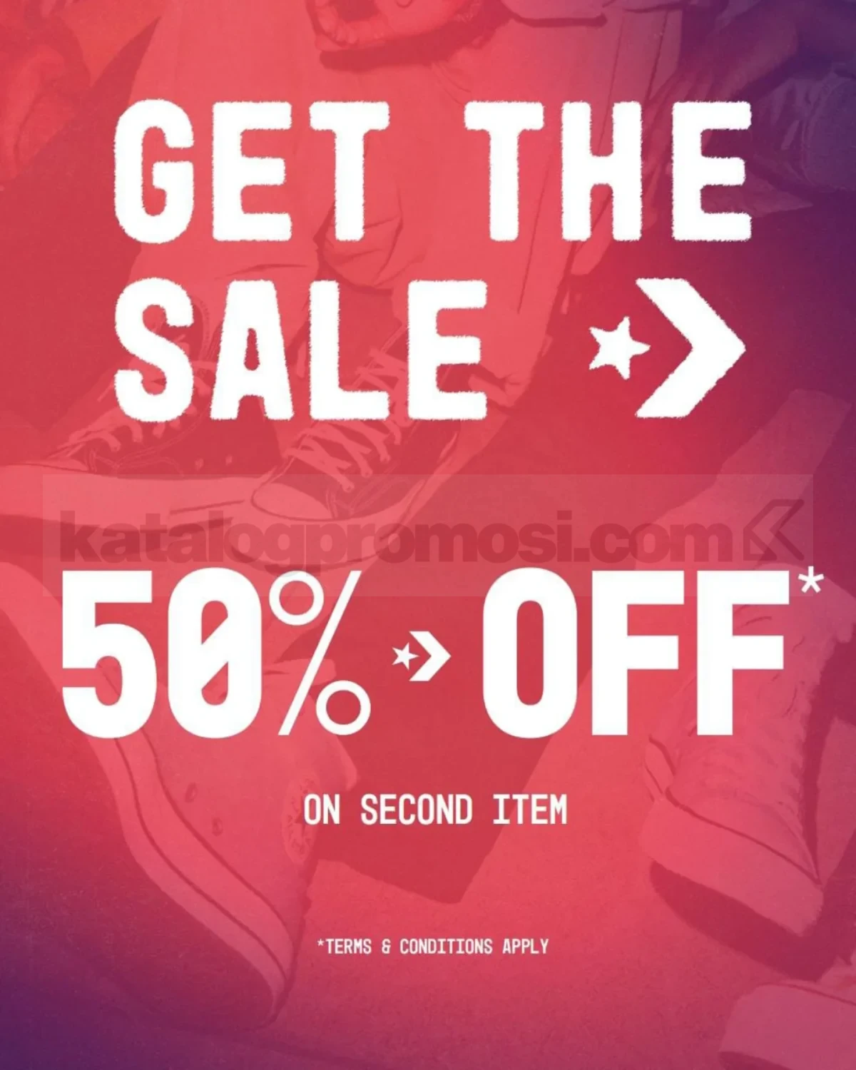 Promo Converse Get 50% Off For Second Items* Promo Converse Get 50% Off For Second Items* 1