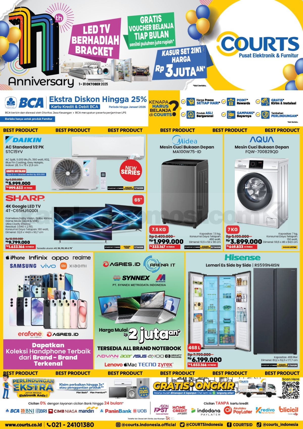 Katalog Promo COURTS 11 Tahun Anniversary 01-31 Oktober 2025 Katalog Promo COURTS 11 Tahun Anniversary 01-31 Oktober 2025 1