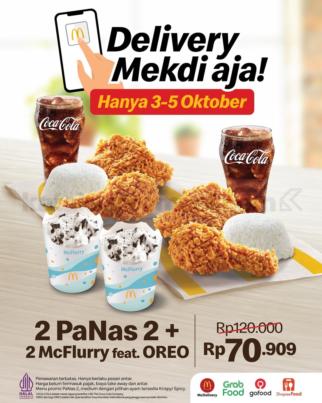 Promo McDonald’s Delivery 2 PaNas2 + 2 McFlurry Rp70 Ribuan Promo McDonald’s Delivery 2 PaNas2 + 2 McFlurry Rp70 Ribuan