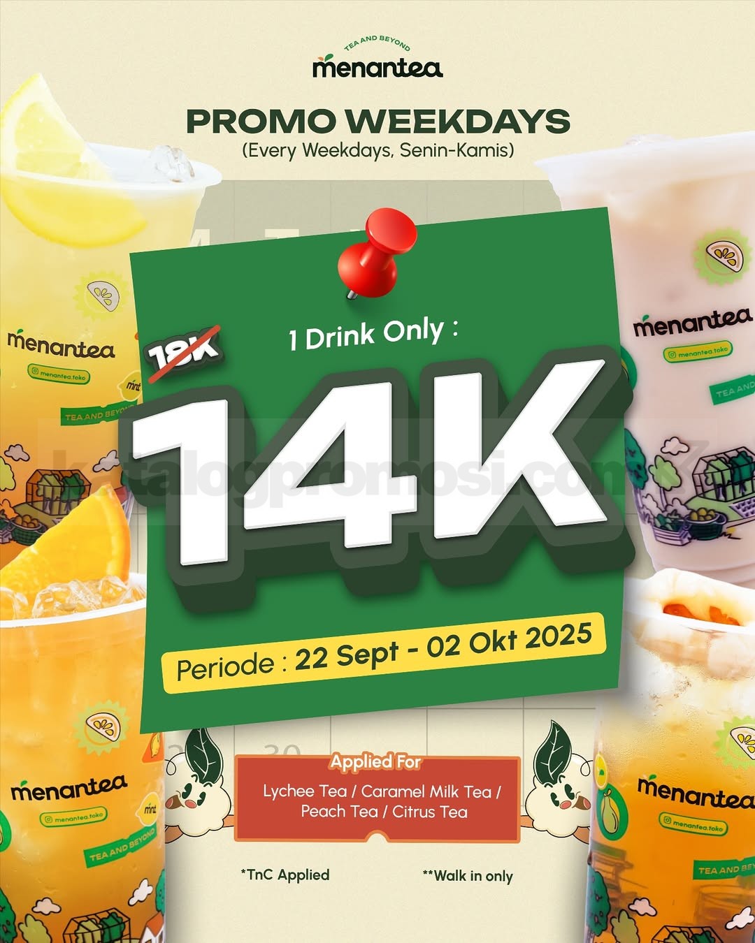Promo Menantea Spesial Weekdays Serba Rp14Ribu Promo Menantea Spesial Weekdays Serba Rp14Ribu 1