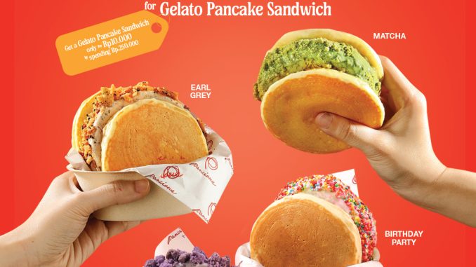 Promo Pancious Weekend payday Treats - Gelato Pancake Sandwich cuma Rp10ribu
