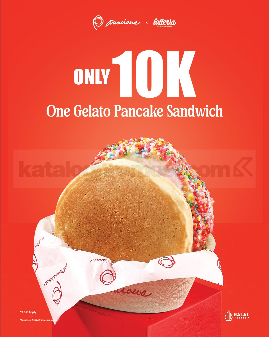 Promo Pancious Weekend payday Treats - Gelato Pancake Sandwich cuma Rp10ribu 1