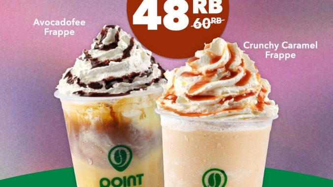 Promo Point Coffee Duo Frappe Beli 2 cuma Rp48.000