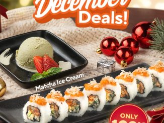 Promo Genki Sushi December Deals Golden Unagi Truffle Roll & Matcha Ice Cream cuma 102K