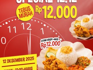 Promo Ayam Goreng Nelongso 12.12 Ayam Krispy Rp. 12.000 tebus murah untuk menu Ayam Krispi dan nasi