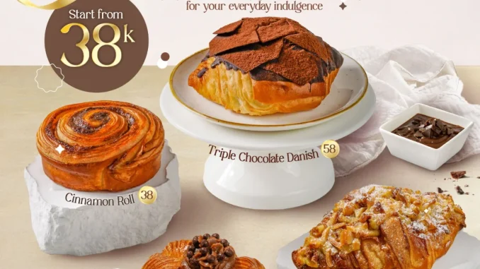 Promo BAKERZIN New Pastry Mulai Rp. 38.000 varian Cinnamon Roll dan Danish terbaru
