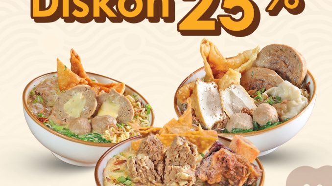 Promo Bakso Boedjangan Spesial Weekday Diskon 25% nikmati bakso keju, bakso urat & menu favorit