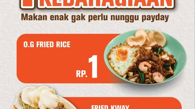 Promo Beatrice Quarters O.G Fried Rice & Fried Kway Teow Chicken Rp. 1 weekdays di Central Park