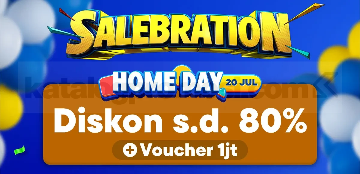 Promo Blibli 15th Salebration Home Day Diskon hingga 80% Promo Blibli 15th Salebration Home Day Diskon hingga 80% dengan ekstra voucher hingga Rp1 juta.