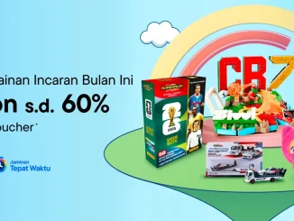 Promo Blibli MAIN Mainan Incaran Bulan Ini Diskon hingga 60% dengan extra voucher periode 20-27 Juni 2026