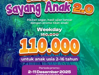 Promo BXSea SEApecial Sayang Anak tiket Rp.110.000 untuk anak usia 2–16 tahun dengan pembelian langsung di kasir.