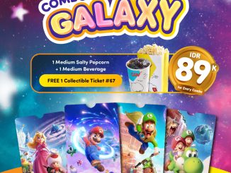 Promo CGV Combo Galaxy gratis collectible ticket popcorn minuman Rp. 89.000