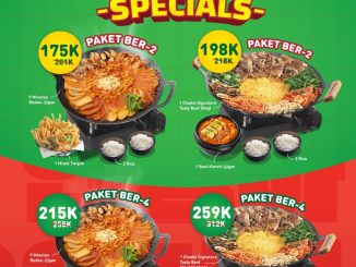 Promo Chadol Gujeolpan Holiday Specials Mulai Rp. 175.000 paket makan berdua dan berempat