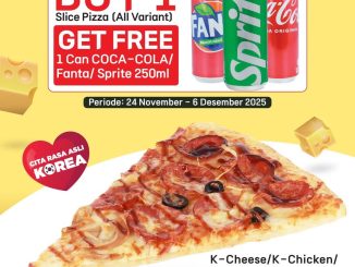 Promo Cheese & Dough Beli 1 Gratis 1 Slice Pizza + Minuman 250ml