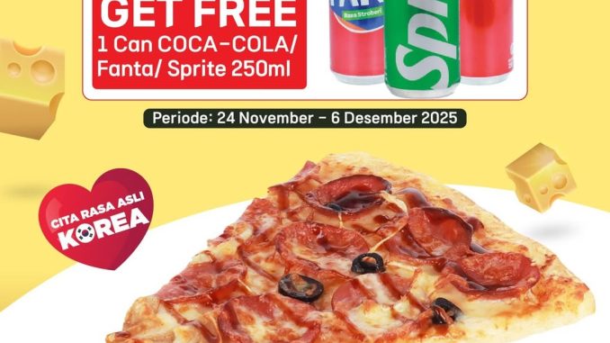 Promo Cheese & Dough Beli 1 Gratis 1 Slice Pizza + Minuman 250ml