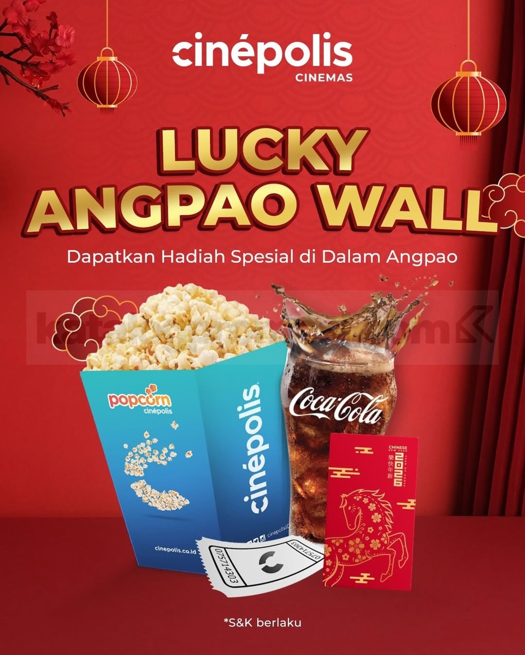Promo Cinépolis Imlek Lucky Angpao Wall Promo Cinépolis Imlek Lucky Angpao Wall 1