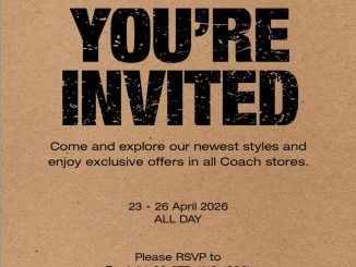 Promo Coach Spring’26 Collection Diskon 10% periode 23 sampai 26 April 2026 tambahan 5% Kanmo Circle Infinite berlaku online dan offline
