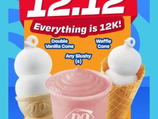 Promo Dairy Queen 12.12 Semua Rp. 12.000 untuk Double Vanilla Cone, Waffle Cone, dan Slushy ukuran S.